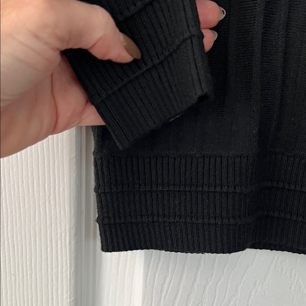 Nine West Black Knit Matching Top and Skirt Set NWT - Picture 3 of 10